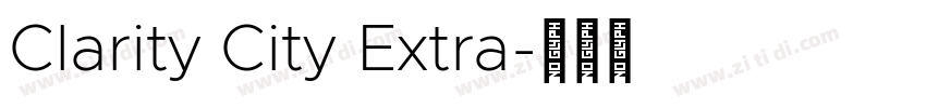 Clarity City Extra字体转换